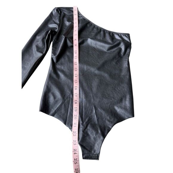 Commando Black Onesleeve Faux Leather Bodysuit - Picture 10 of 11